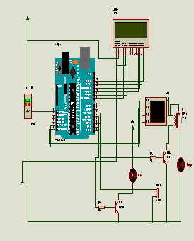 A circuit diagram shows all the connections between the components
